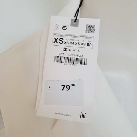 Zara blazer style jumpsuit shorts size XS NWT - Picture 2 of 8